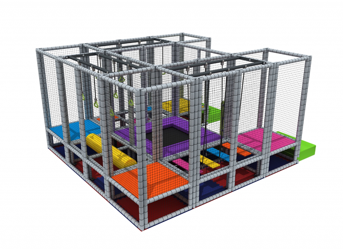 Loc de joca interior cu traseu survivor si trambulina - Mim-3007 [1]