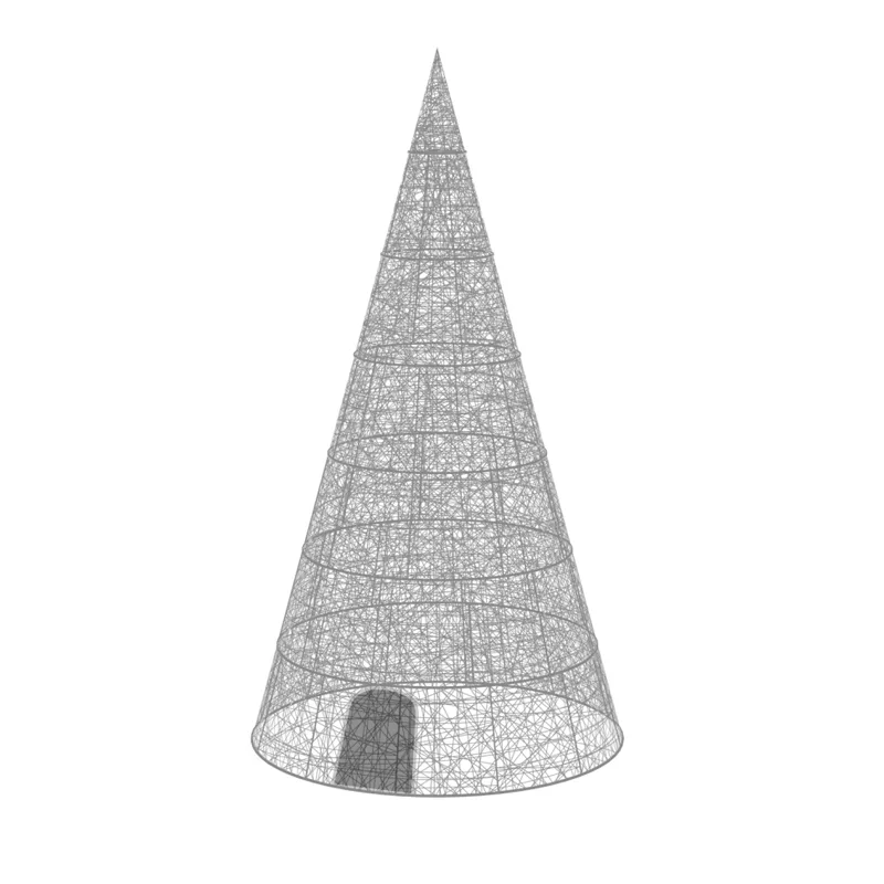 Mobilier Urban - Pom de craciun artificial pentru exterior -  CONE 3D GIGANT