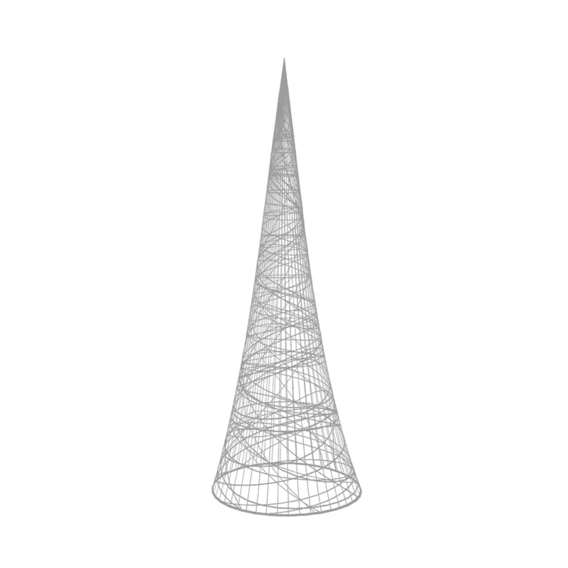 Mobilier Urban - Brad de craciun din fibra de sticla pentru exterior - CONE 3D