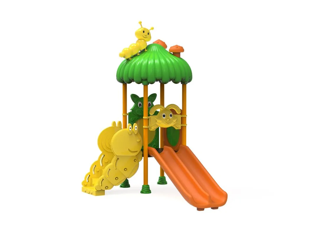 Tobogane exterior - Tobogan dublu 150 cm de exterior pentru copii mici - PT-01