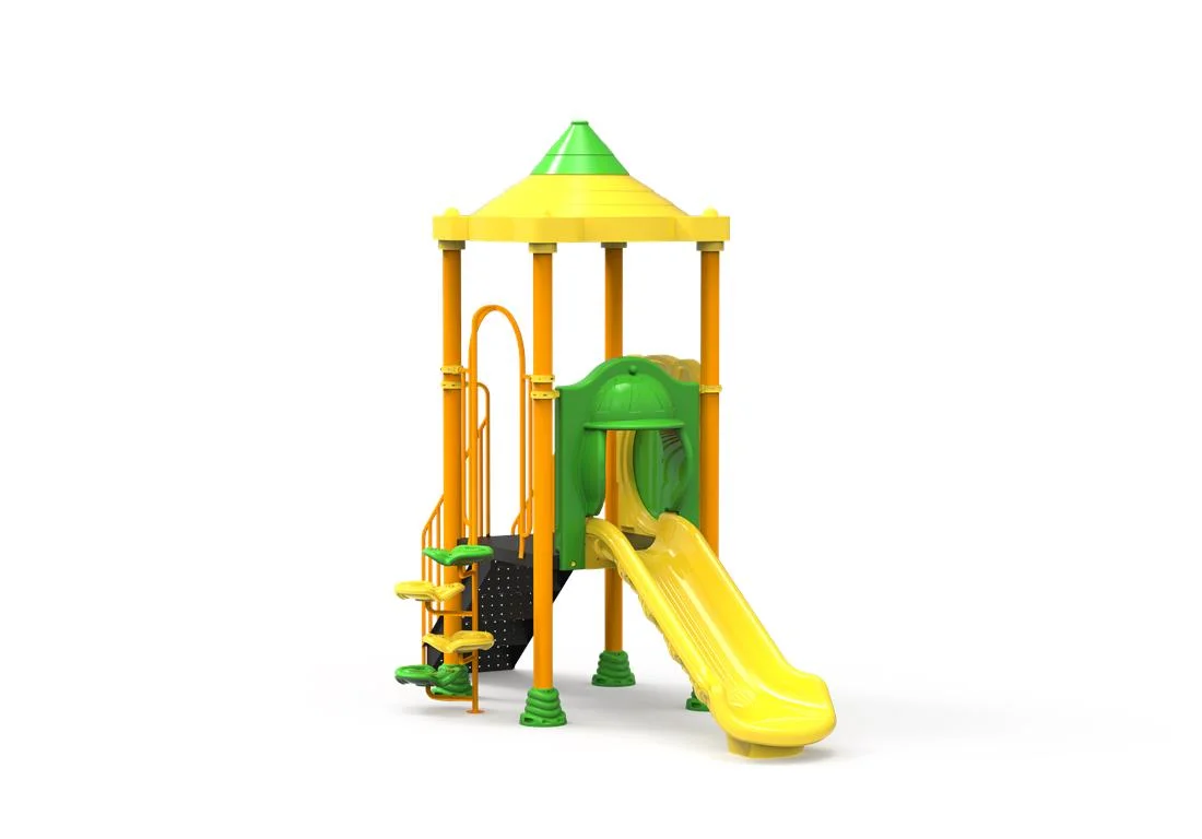 ELEMENTE & FIGURINE terenuri de joaca - Tobogan de exterior cu scara si cataratoare pentru gradinita PT-05
