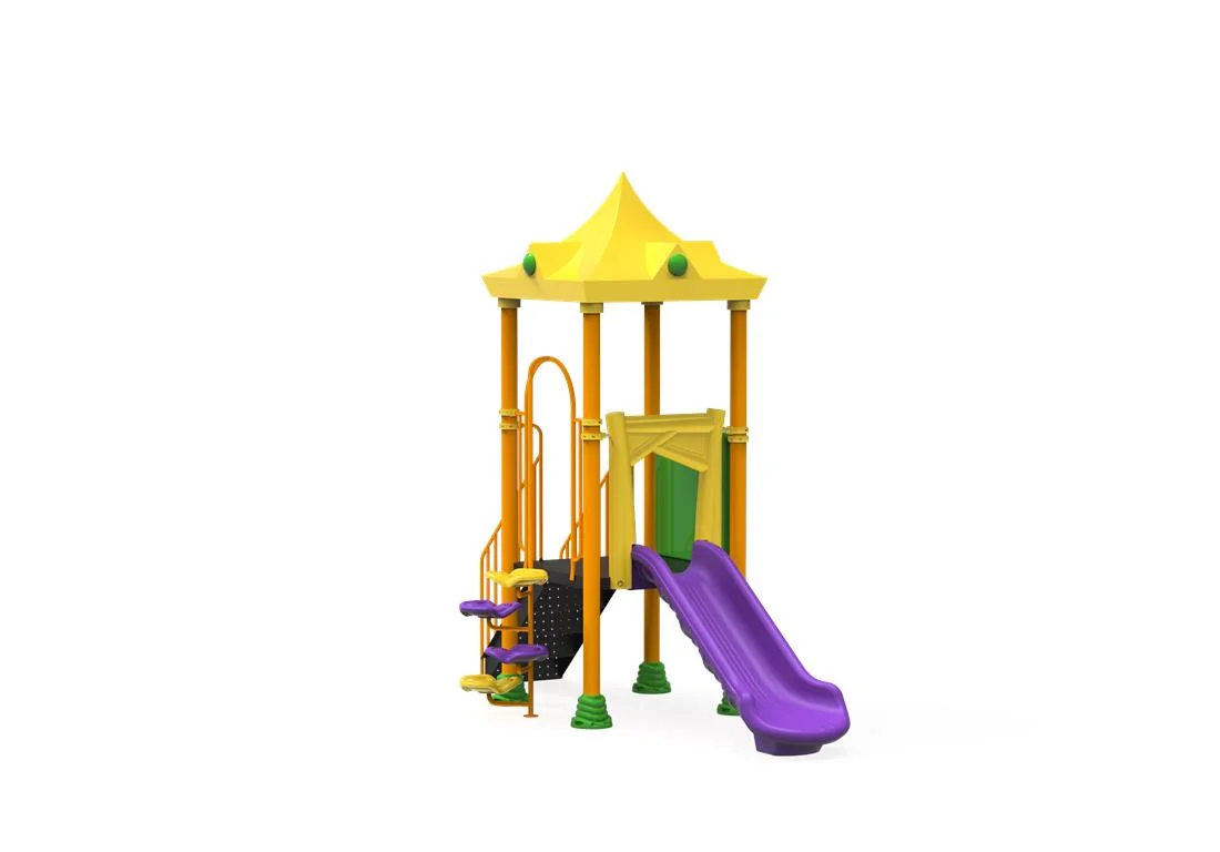 ELEMENTE & FIGURINE terenuri de joaca - Tobogan de exterior cu scara si cataratoare pentru loc de joaca PT-06