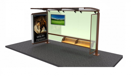 Statii de autobuz - SARAY PATI Mobilier urban stradal Statii de autobuz din metal vopsit