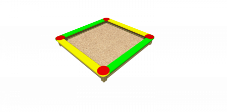 Cutii de nisip pentru copii - Lada cu nisip pentru copii 206x206 cm pentru parc - SK3