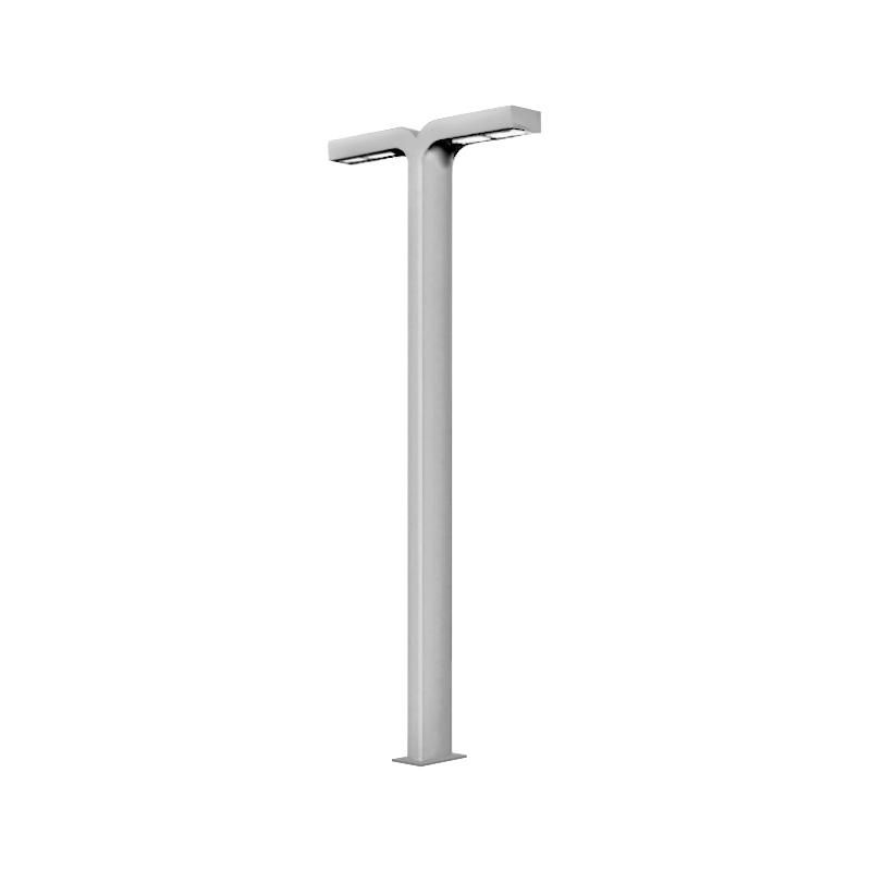 Produse profesionale de mobilier urban - Stalp de iluminat cu doua brate si LED realizat din aluminiu A4003