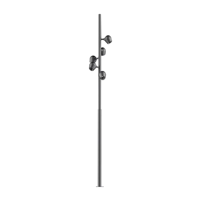 Stalpi de iluminat pentru parc - Stalp de iluminat pentru exterior cu cinci surse LED realizat din aluminiu A4021