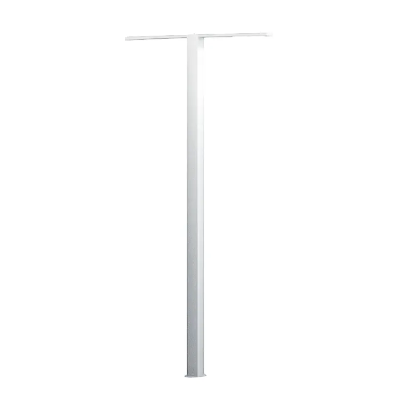 Stalpi de iluminat pentru alei pietonale - Stalp de iluminat pentru exterior cu doua brate realizat din otel galvanizat si bec LED - A4002