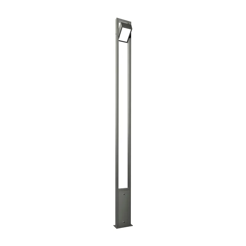 Stalpi de iluminat pentru parc - Stalp de iluminat pentru exterior cu un brat, realizat din aluminiu si bec LED - A4004