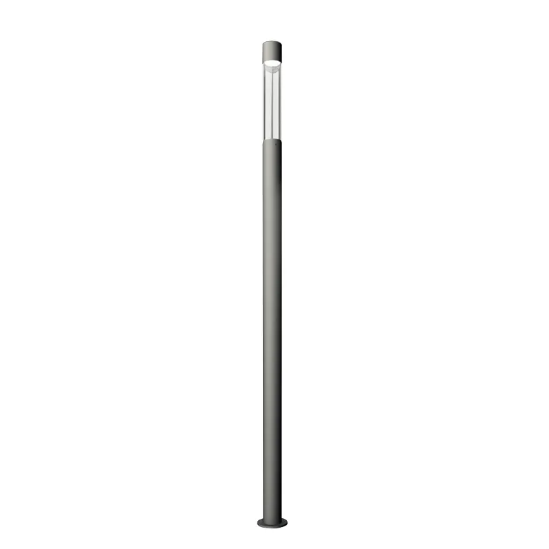 Stalpi de iluminat stradali - Stalp de iluminat pentru exterior cu un brat, realizat din aluminiu si bec LED - A4025