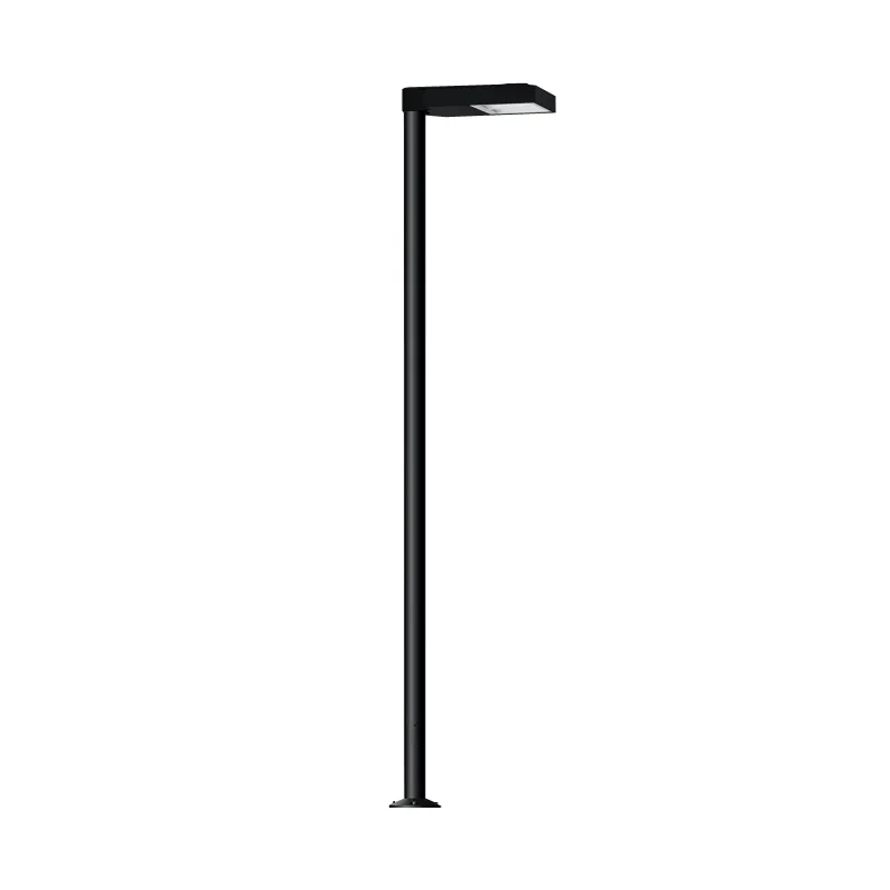 Iluminat Urban - Stalp de iluminat pentru exterior cu un brat, realizat din aluminiu si bec LED - A4027