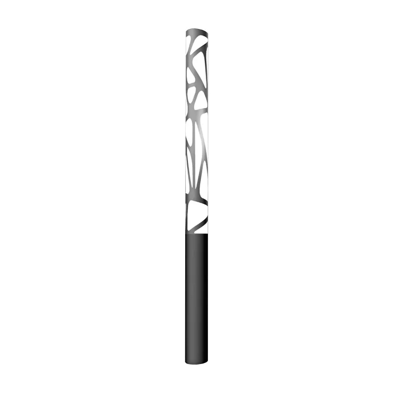 Stalpi de iluminat stradali - Stalp de iluminat pentru exterior cu un brat, realizat din aluminiu si bec LED - A4029