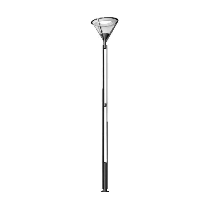 Stalpi de iluminat stradali - Stalp de iluminat pentru exterior realizat din otel galvanizat si bec LED - A4034