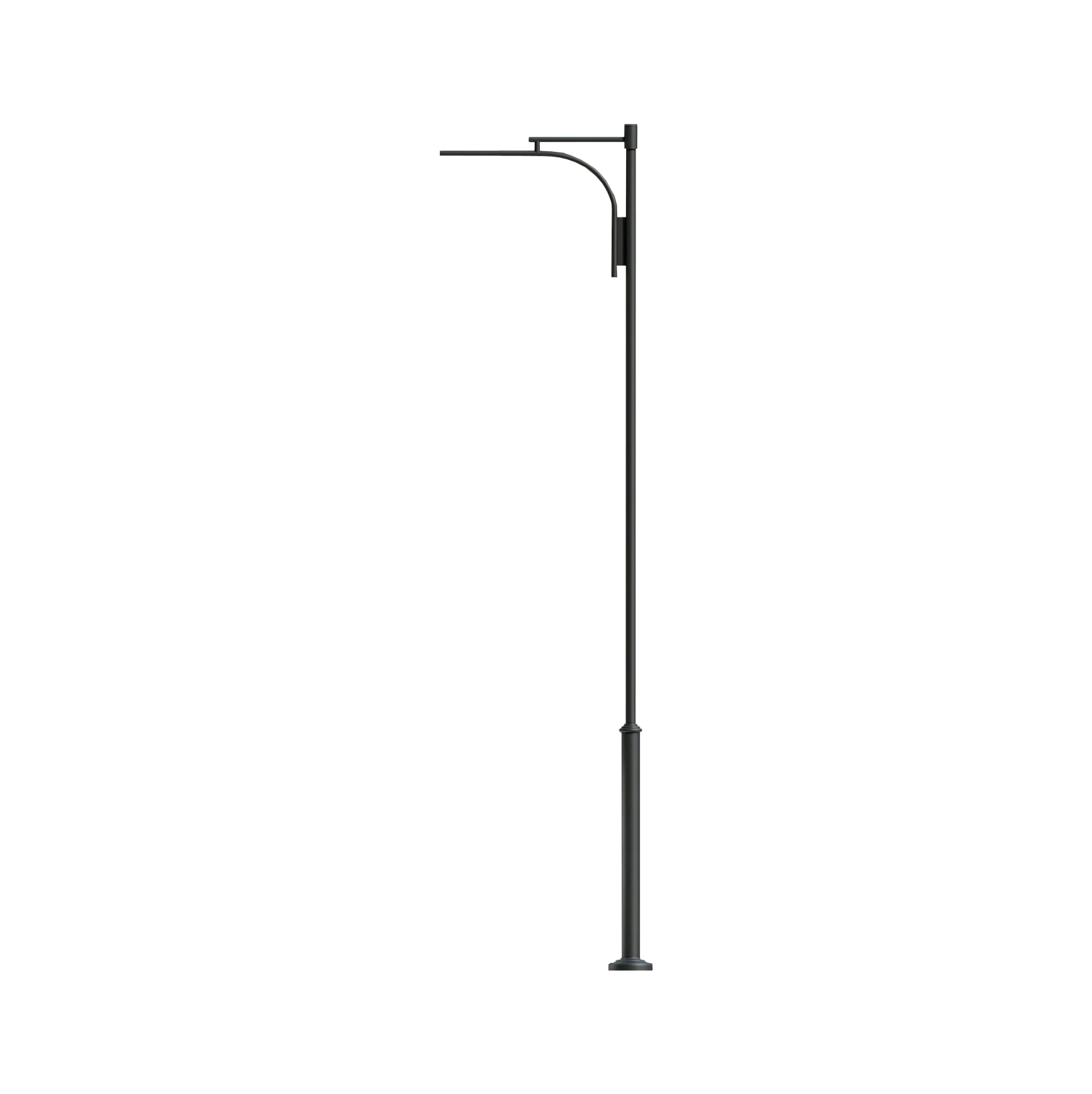 Produse profesionale de mobilier urban - Stalp de iluminat stradal cu un brat realizat din otel galvanizat A4041