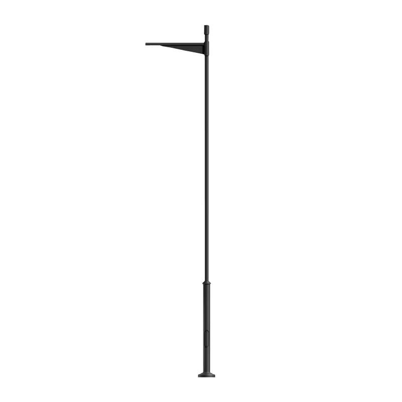 Iluminat Urban - Stalp de iluminat stradal realizat din otel galvanizat cu un brat A4042