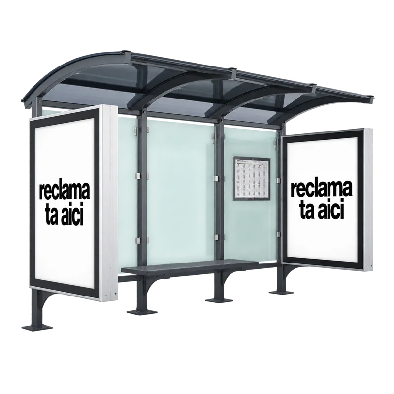Statii de autobuz - Statie de autobuz cu doua panouri publicitare laterale - ATES 2