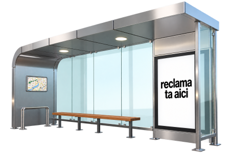 Statii de autobuz - Statie de autobuz din otel inoxidabil - MANOLYA 01