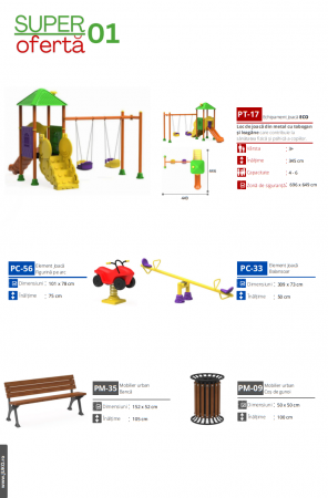 Oferte Speciale - SUPER Oferta 01  Echipamente loc de joaca