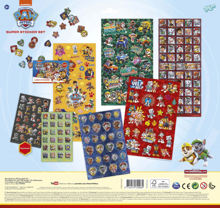 Super set abtibilduri Paw Patrol, Patrula Catelusilor [2]