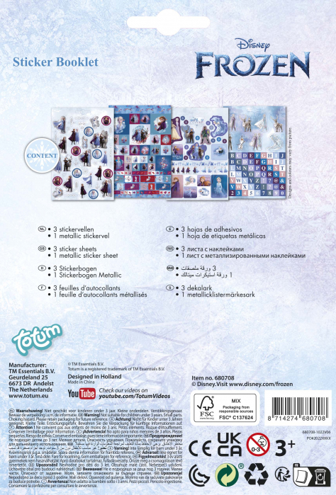 Carticica cu abtibilduri Disney Frozen [3]