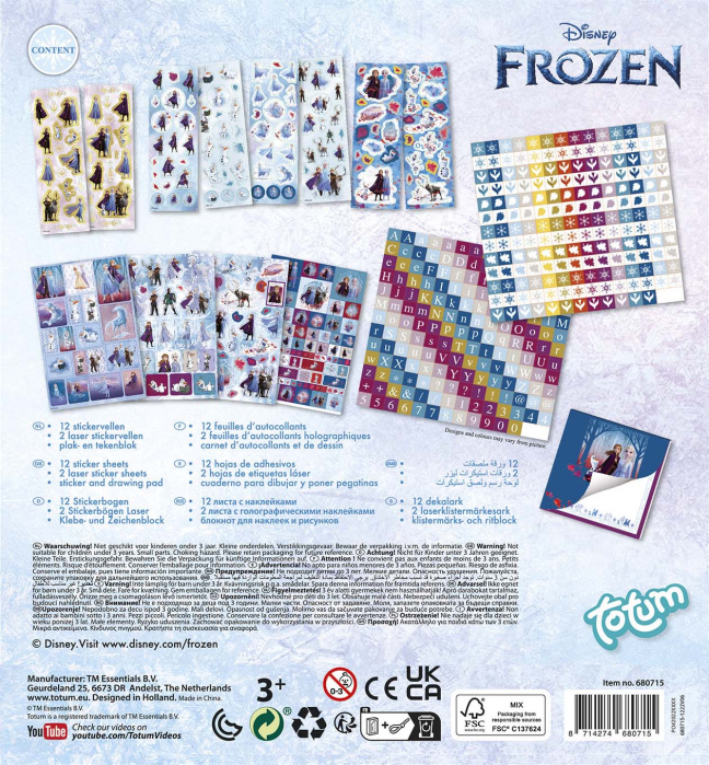Cutie cu abtibilduri Disney Frozen, pe rola [4]