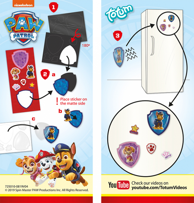 Mini set creativ DIY Creeaza magneti Paw Patrol, Patrula Catelusilor [4]
