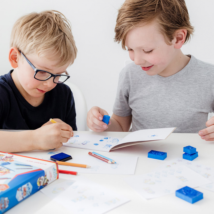 Set creativ de desenat cu stampile Paw Patrol, Paturala Catelusilor [6]