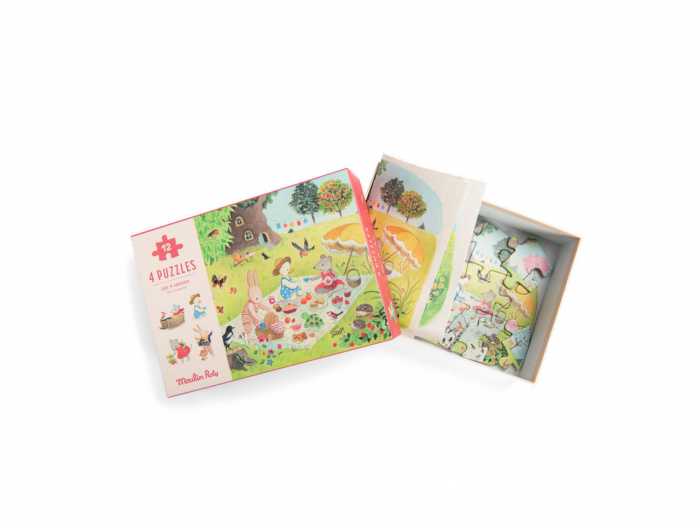 4 puzzle-uri anotimpuri, Moulin Roty [3]