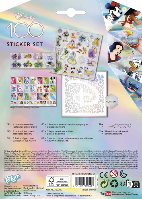 Set abtibilduri Editie Aniversare Disney 100 ani [3]