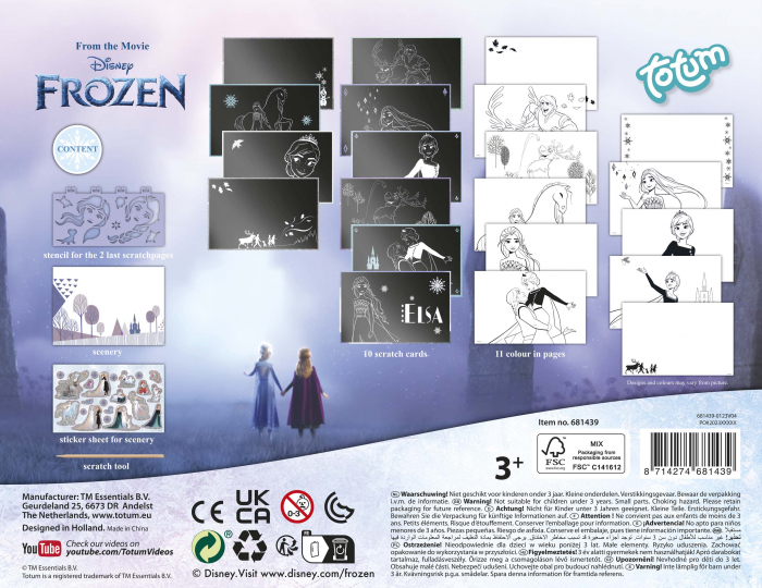 Set creativ de razuit si colorat Disney Frozen [8]