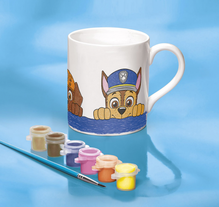 Set creativ 2 in 1, Paw Patrol figurine din ipsos si cana, Patrula Catelusilor [6]