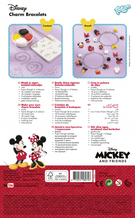 Set creativ DIY Bratari cu pandantive Disney Mickey si prietenii [4]