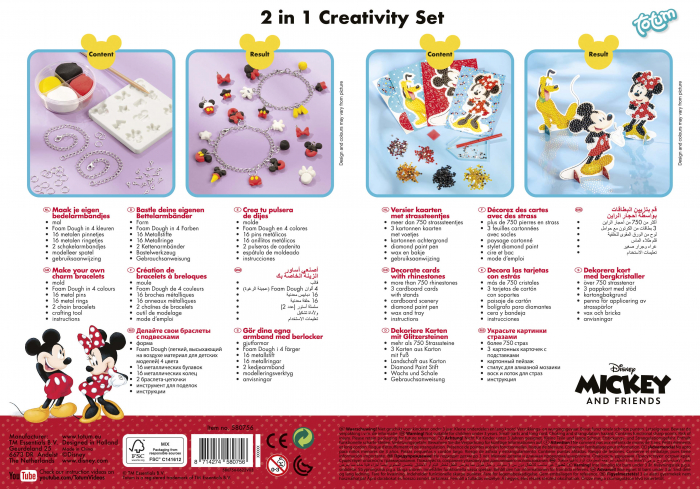 Set creativ 2 in 1, Bratari cu pandantive si pictura cu diamante [12]