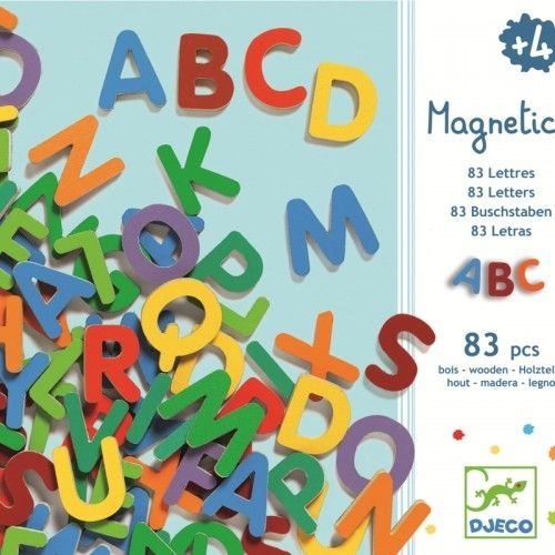 83 de litere magnetice mari de tipar, pentru copii Djeco [2]