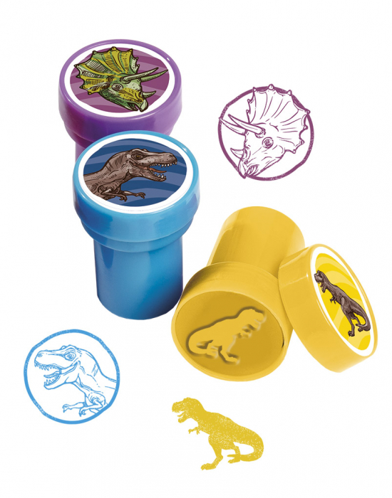Set 12 stampile cu dinozauri cu tus propriu [2]