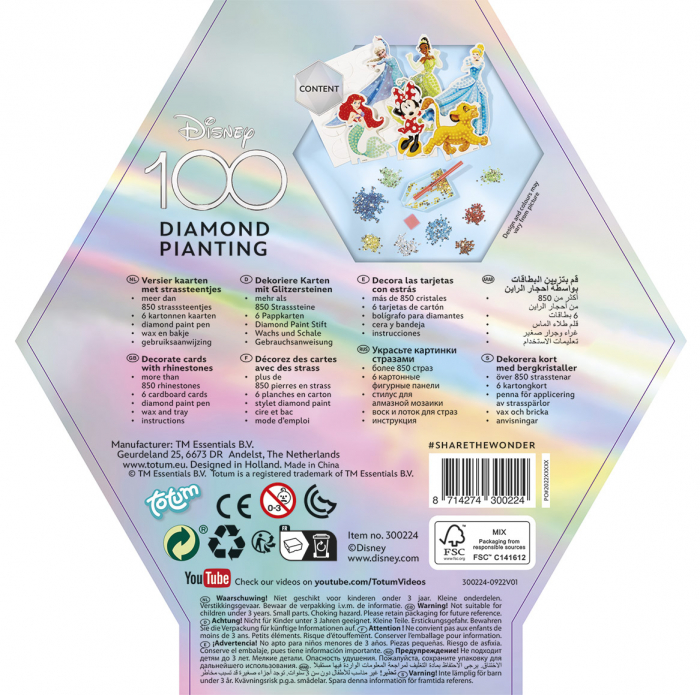 Set creativ Disney aniversar 100 ani, pictura cu diamante [11]