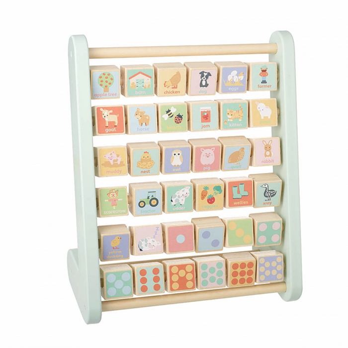 Abac alfabet cu animale de ferma, Orange Tree Toys [2]