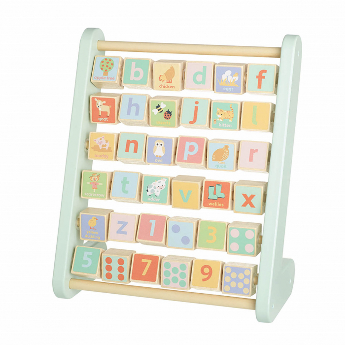 Abac alfabet cu animale de ferma, Orange Tree Toys [3]