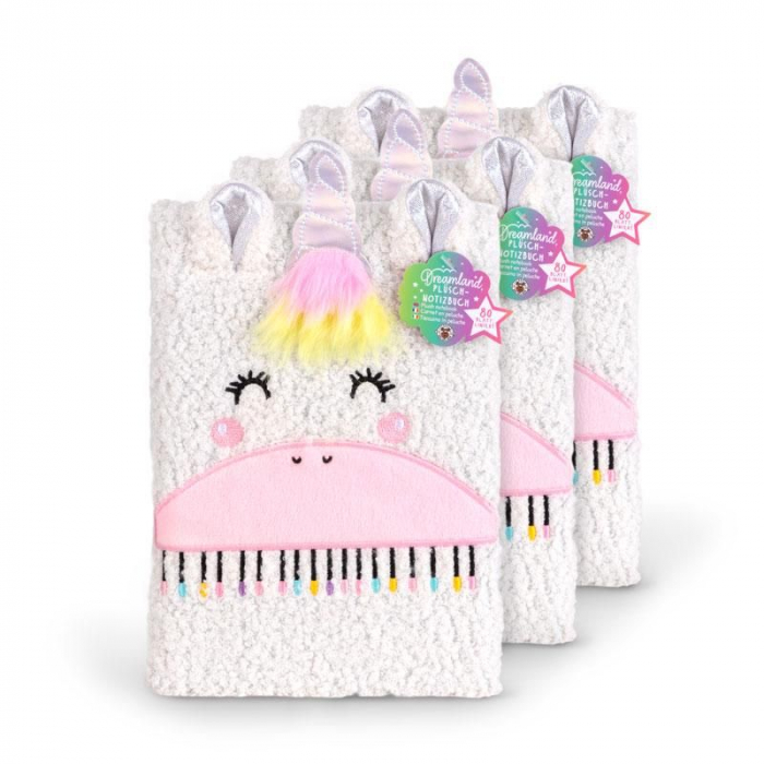 Agenda A5 cu coperta moale de plus, model Unicorn, 80 file [2]