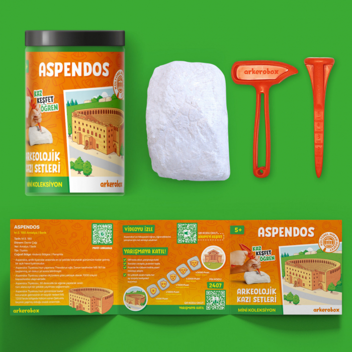 Arkerobox - Mini set arheologic educational si puzzle 3D, Aspendos [2]