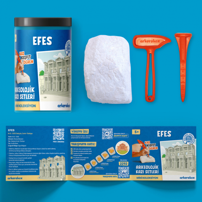Arkerobox - Mini set arheologic educational si puzzle 3D, Efes - Biblioteca Celsus [2]