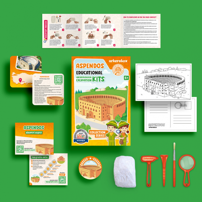 Arkerobox - Set arheologic educational si puzzle 3D, Aspendos [2]