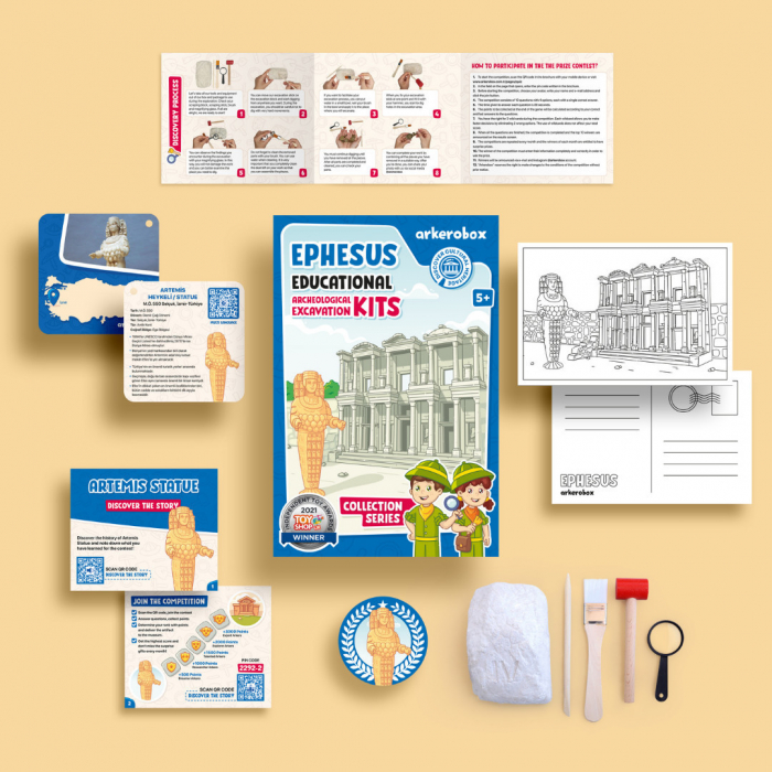 Arkerobox - Set arheologic educational si puzzle 3D, Efes - Biblioteca Celsus [2]