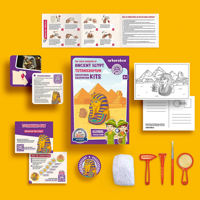 Arkerobox - Set arheologic educational si puzzle 3D, Egiptul Antic, Tutankhamon [5]