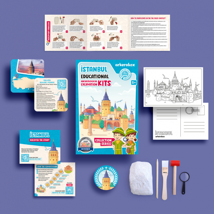 Arkerobox - Set arheologic educational si puzzle 3D, Istanbul, Turnul Galata [5]