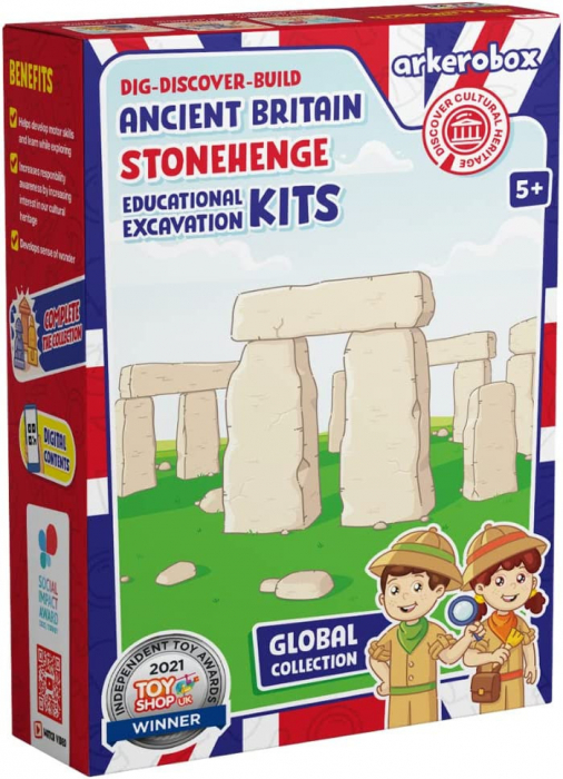 Arkerobox - Set arheologic educational si puzzle 3D, Marea Britanie antica, Stonehenge [5]