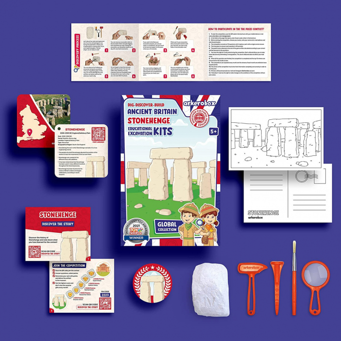 Arkerobox - Set arheologic educational si puzzle 3D, Marea Britanie antica, Stonehenge [7]