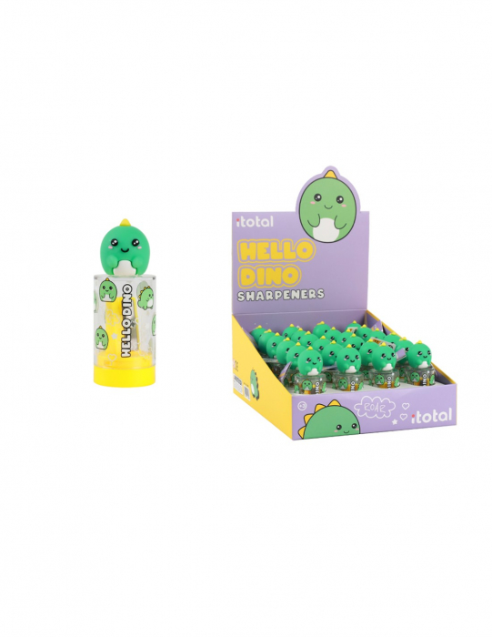 Ascutitoare cu rezervor din plastic, design dinozaur [1]