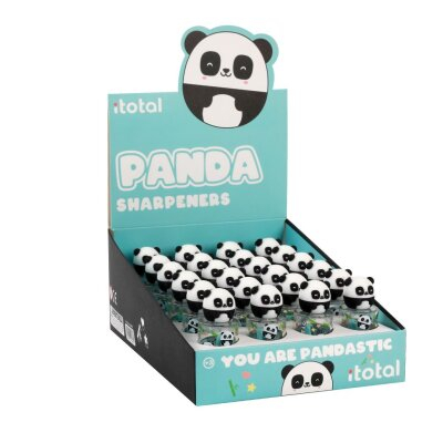 Ascutitoare cu rezervor din plastic, design panda [1]
