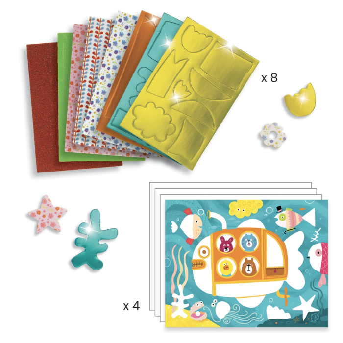 Atelier creativ Colaj cu spuma autoadeziva, Djeco [4]