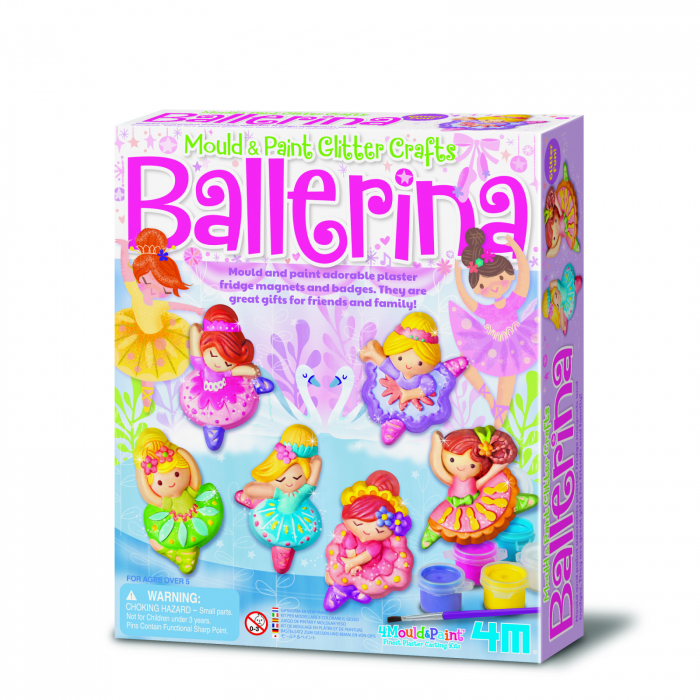 Atelier creativ Modeleaza si picteaza - Balerina cu sclipici [1]